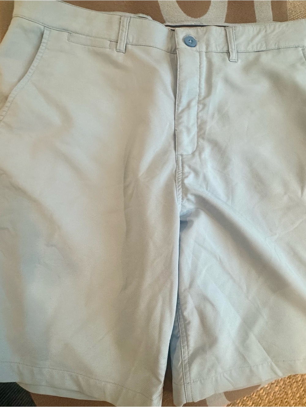 johnnie-O Light Blue Flat Front Men’s Shorts 36